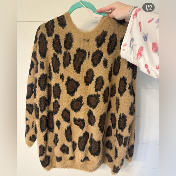 Altard State Women’s Leopard Sweater!!! - Picture 1 of 2
